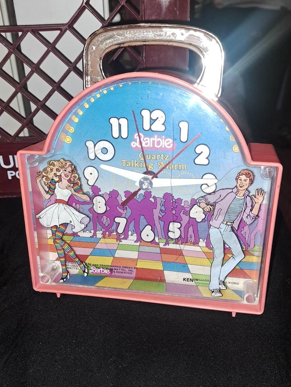 Barbie Clock1983 Barbie & Ken Quartz Talking Alarm Clock made by Mattel